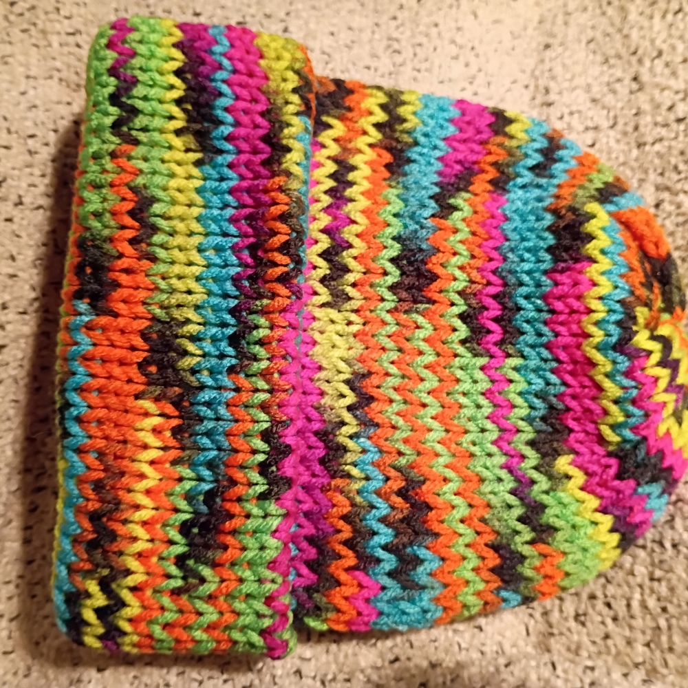 Colorful Striped Kids Beanie